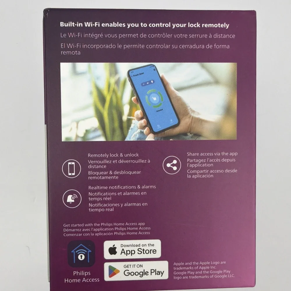 Philips Home‎ Access Wi-Fi Retrofit Smart Door Deadbolt Lock (BLACK)